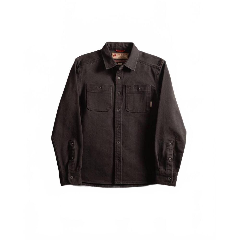 NEW IRON & RESIN men's workshop heavy twill shirt in tan